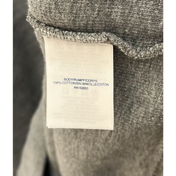 Lands End Bedford Rib 1/4 Zip Pullover Sweater Mens Size Small 34-36 Gray Cotton - Picture 4 of 6